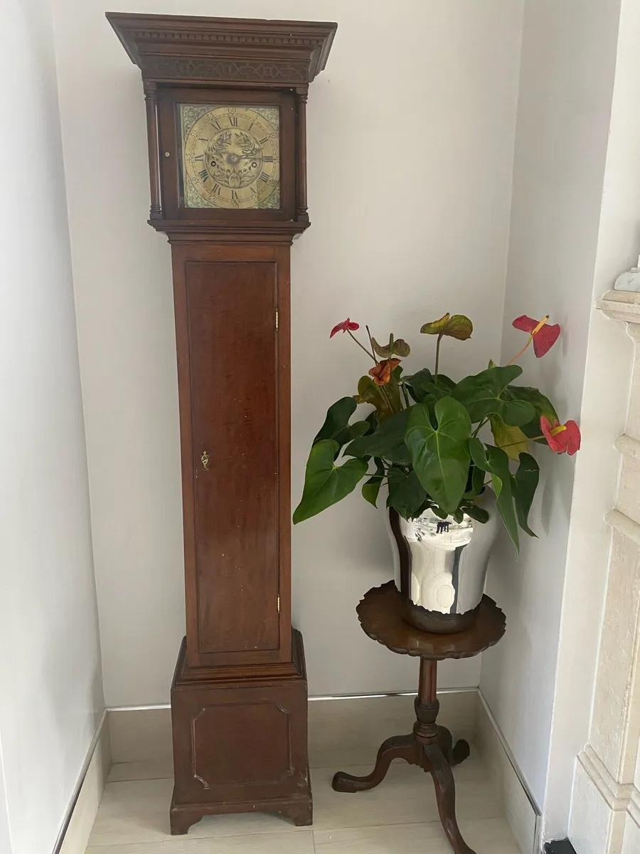 Antigue grandmother clock gorgian clock sell for - Image 2