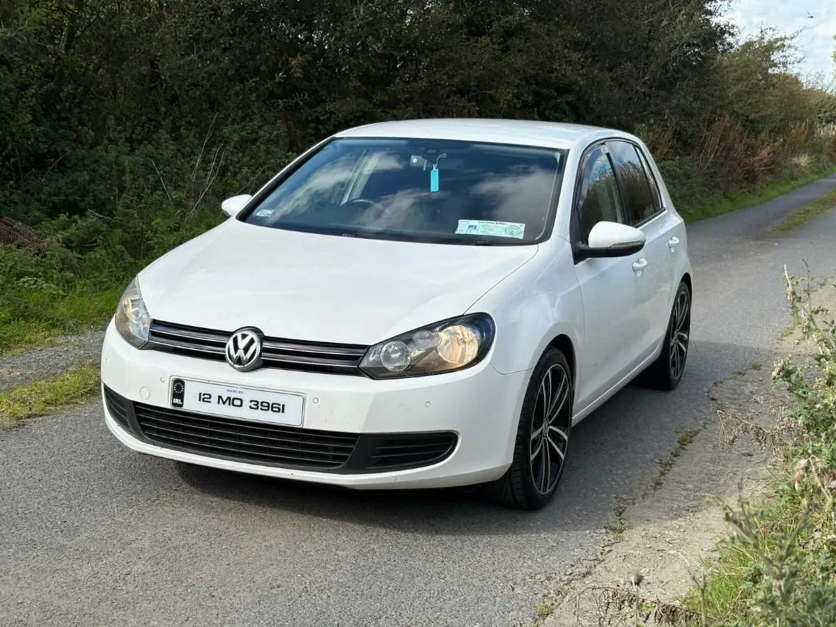 White VW Golf TDI 15 months NCT and TAX - Image 1