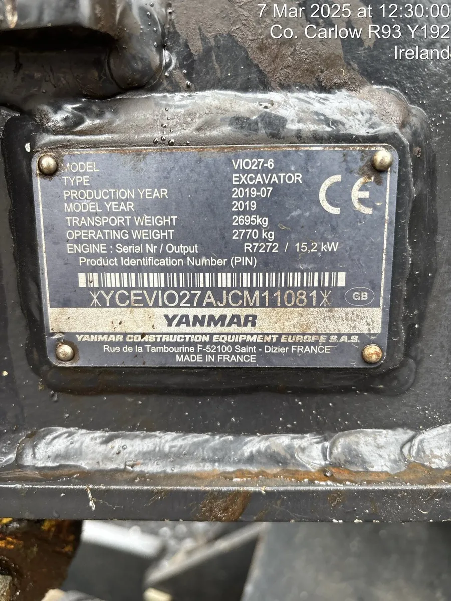 Yanmar VIO 27 (NO VAT, FREE 3.5T PLANT TRAILER) - Image 4
