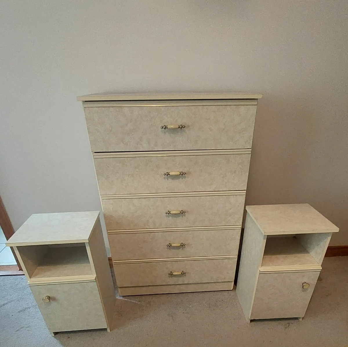 Chest of Drawers and Bedside Lockers - Image 1