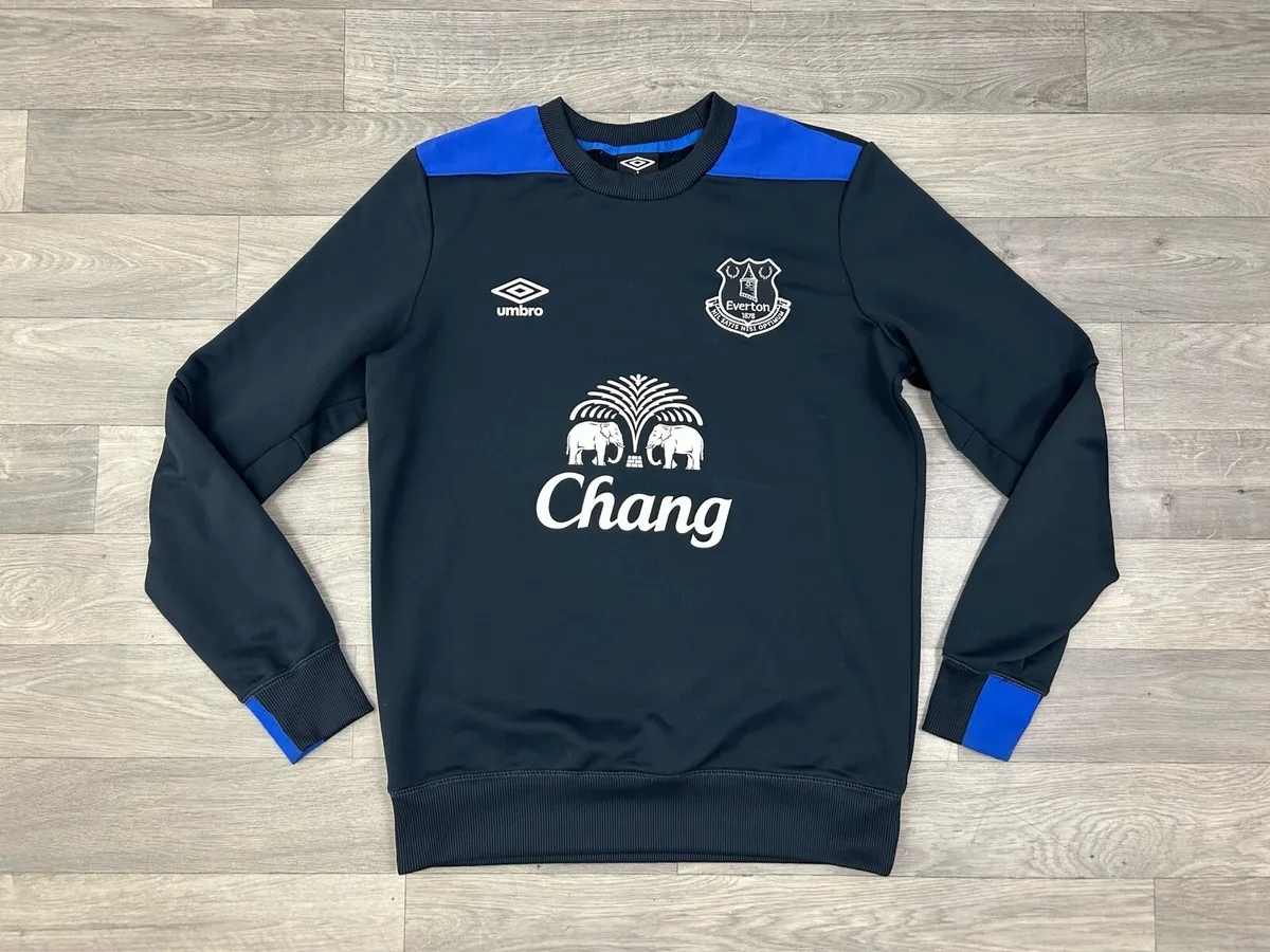 Vintage Umbro Everton Liverpool Sweatshirt Medium - Image 1