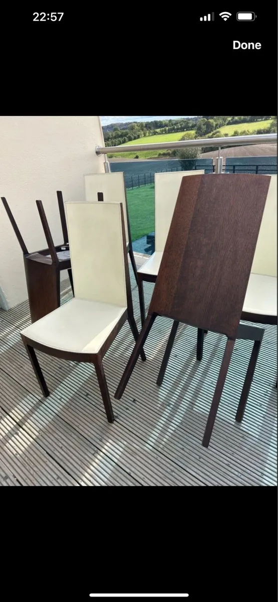 6 Italian dining room chairs - Image 3