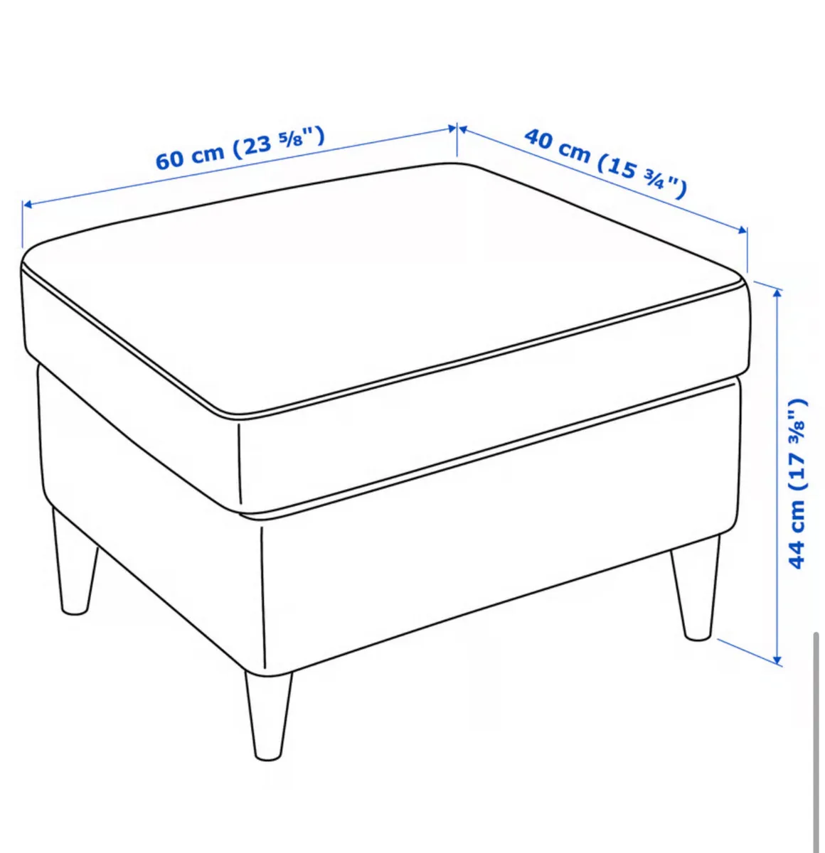 IKEA Strandmon Armchair and Footstool - Image 3