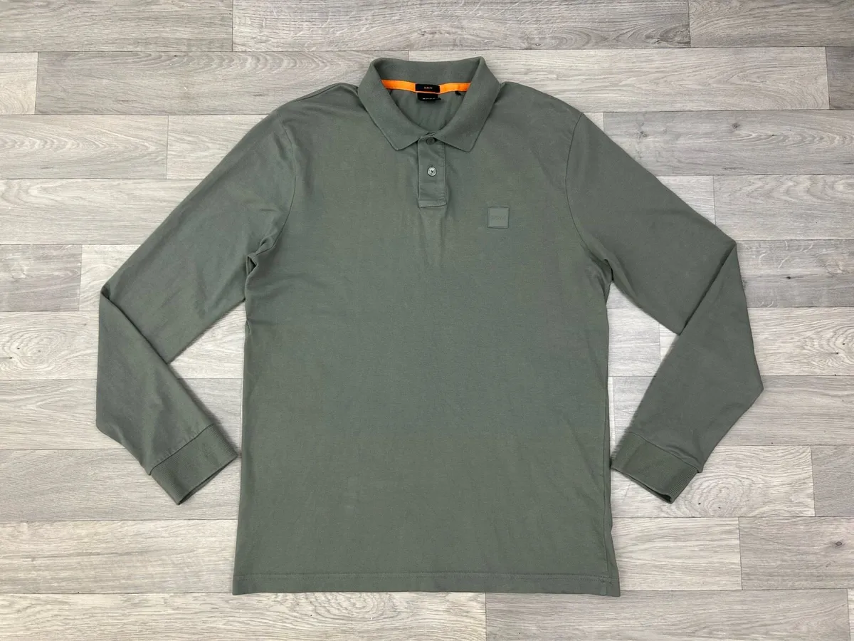 Hugo Boss Long Sleeve Polo Shirt Mens Large - Image 1