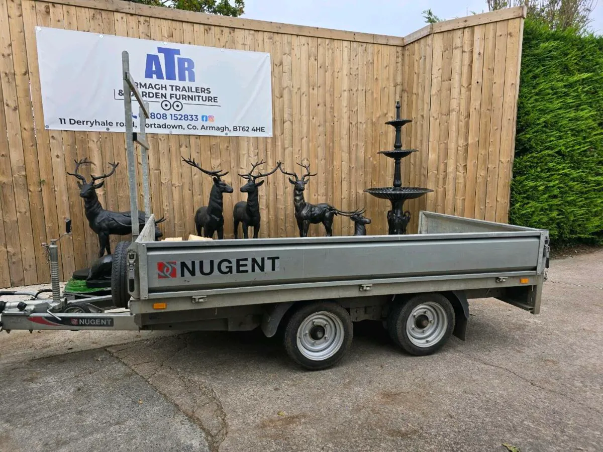 Good Nugent 10ft builders dropside trailer - Image 4