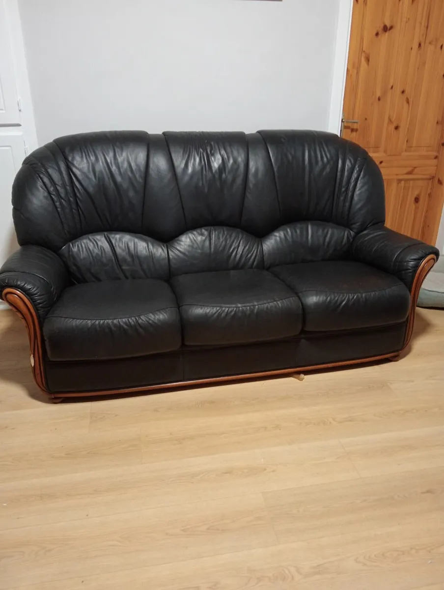 3 seater sofa and 1 armchair for sale - Image 1