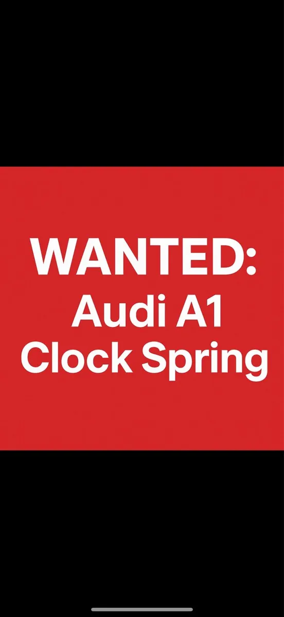 Audi A1 1.4 120hp Clock Spring WANTED