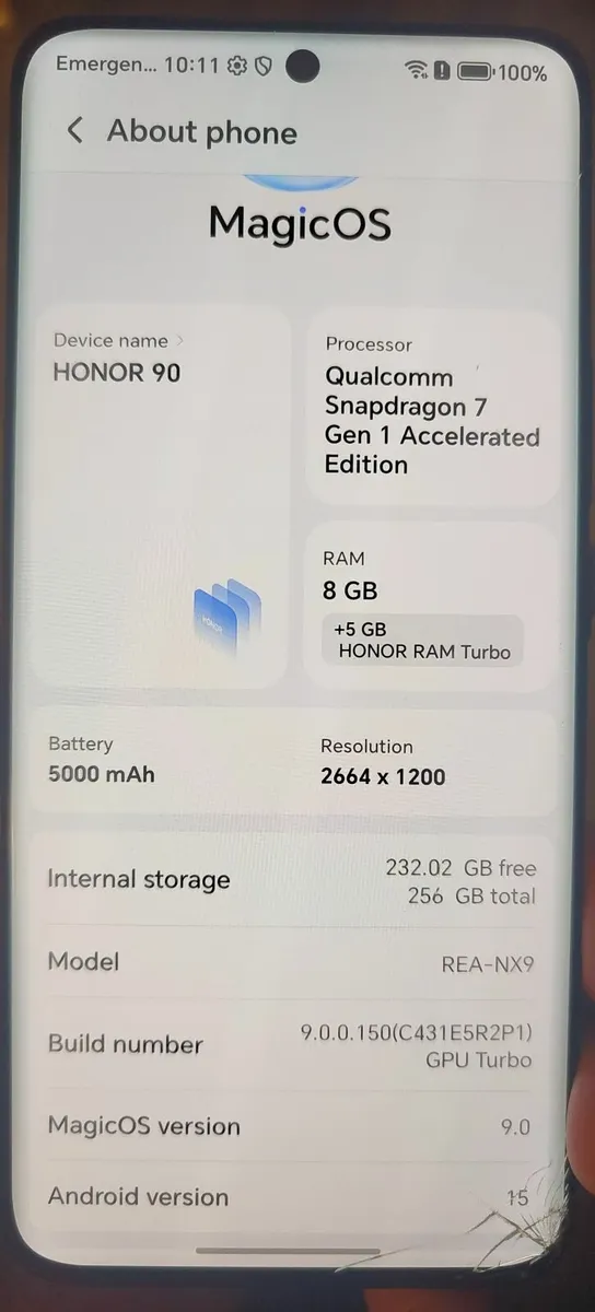 Honor 90 5G 256GB   Ram 8+6 GB UNLOCKED - Image 4