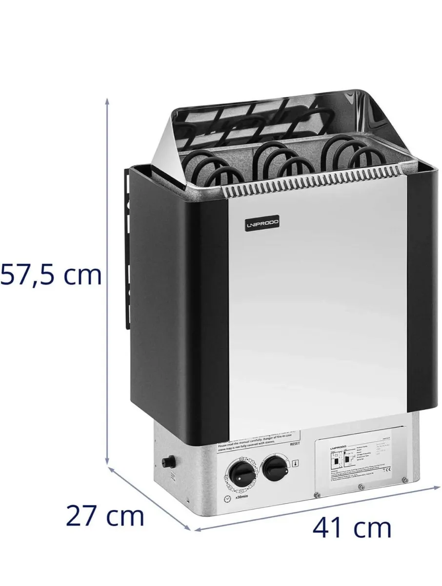 Uniprodo Sauna Heater – 4.5kW (Model S4.5kW) - Image 1