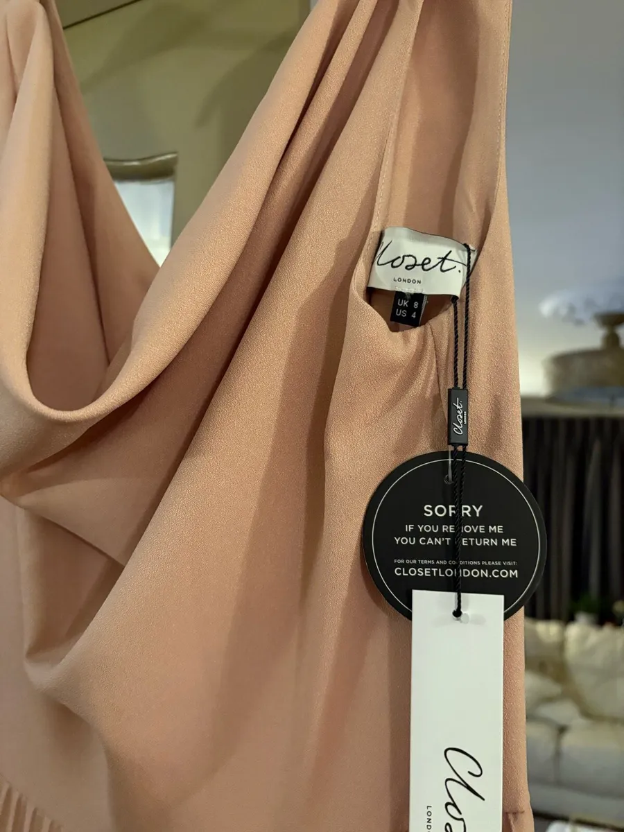 BNWT beautiful blush maxi dress size 8 - Image 4