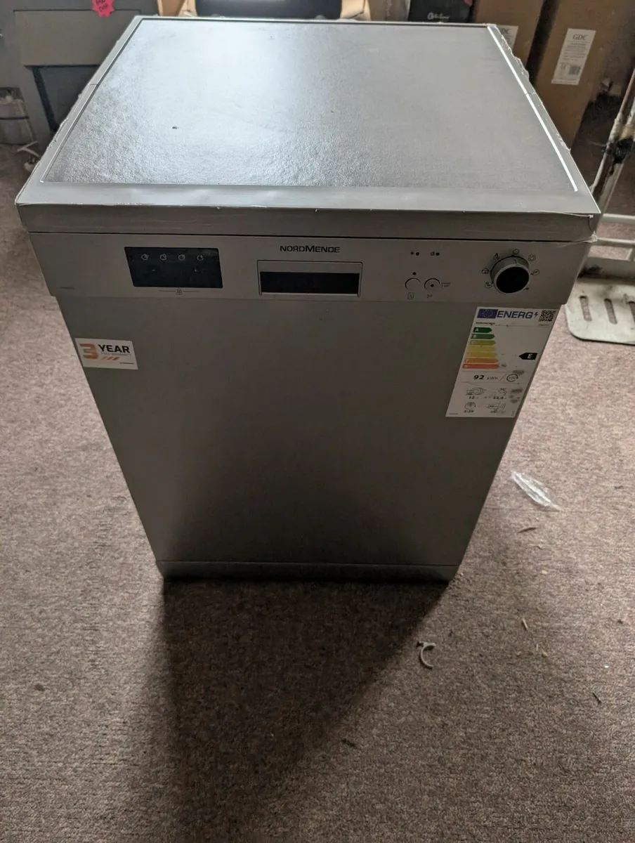 Nordmende Freestanding Silver Dishwasher - Image 1