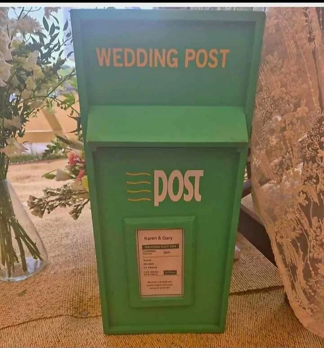 Wedding Postbox to Hire in Waterford - Image 2