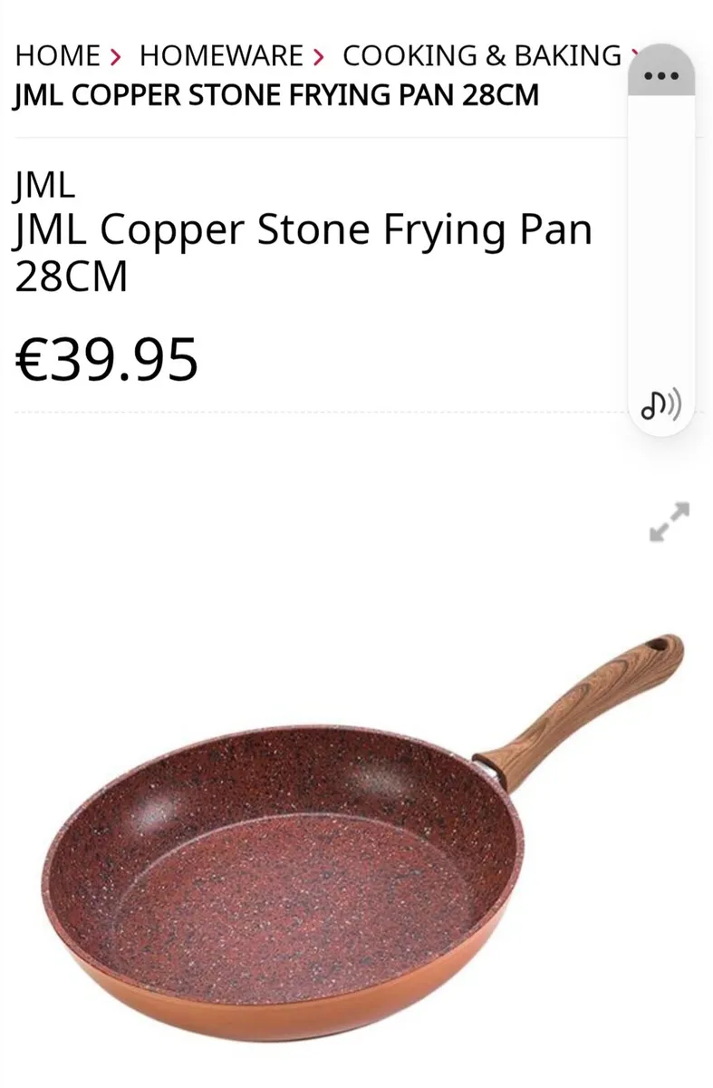 Copper Stone Pan As New - Image 2