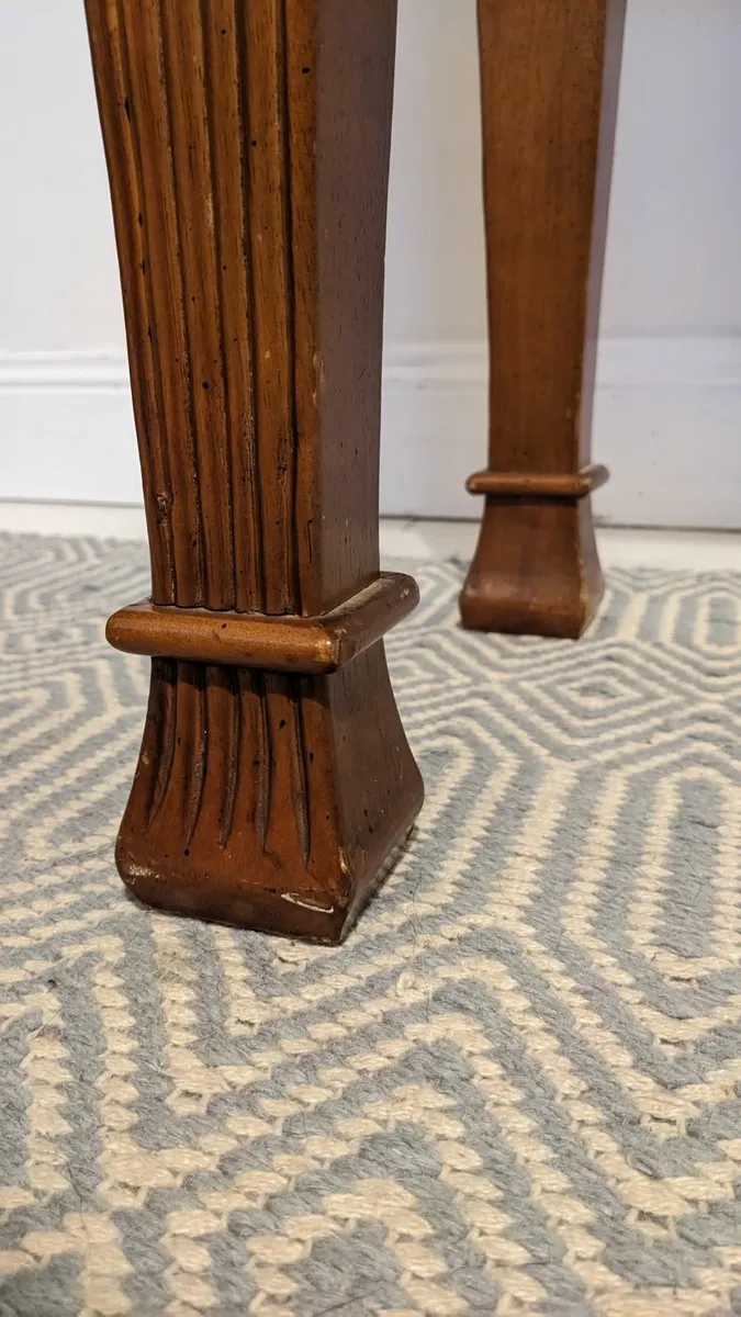 Inlaid wooden console table - Image 3