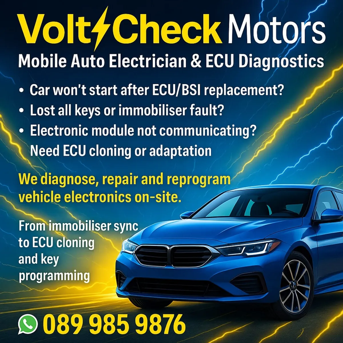 Mobile auto electrician
