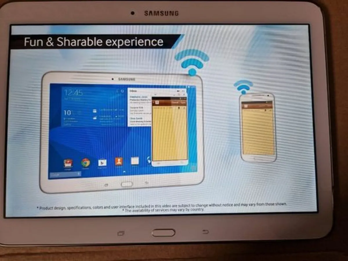 Samsung Galaxy Tab 4 Tablet, Live Demo Unit, 16GB - Image 2