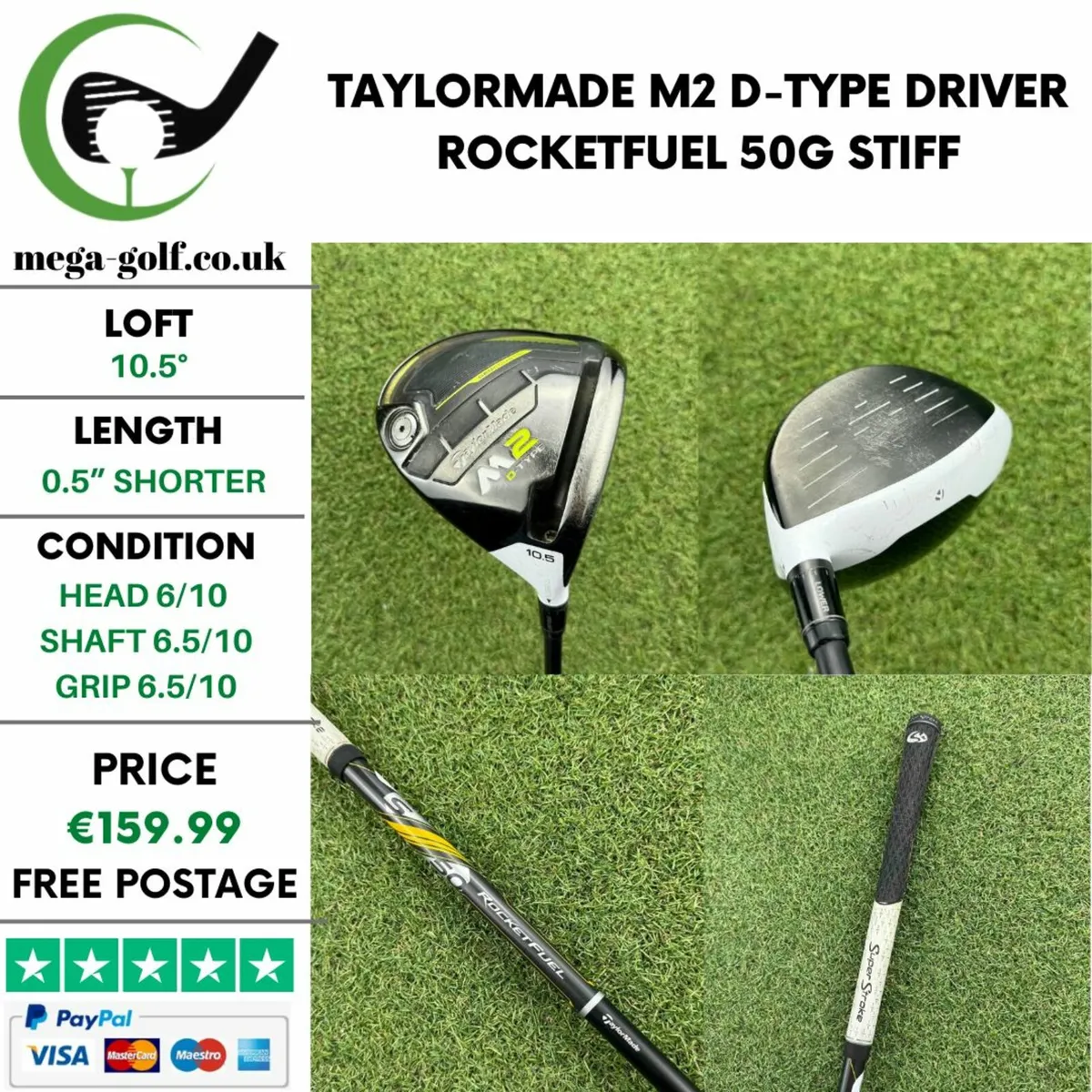 Taylormade M2 D-Type Driver / 10.5° / Stiff - Image 1