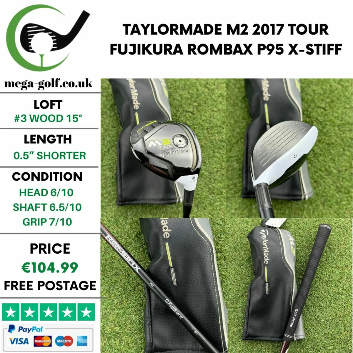 Taylormade M2 2017 Tour #3 Wood 15° / X-Stiff - Image 1