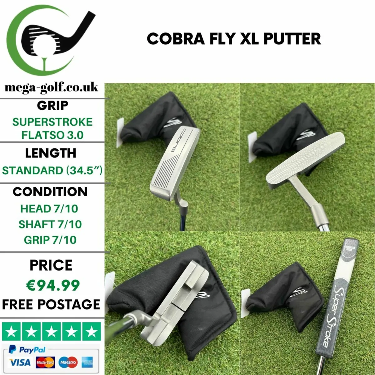 Cobra Fly XL Putter / 34.5″ - Image 1
