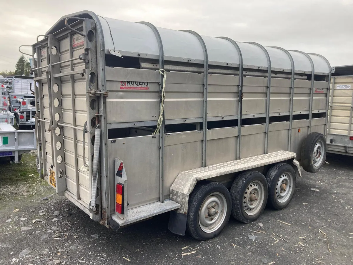 Trade sale Nugent 14ft Cattle Sheep Decks Trailer - Image 2