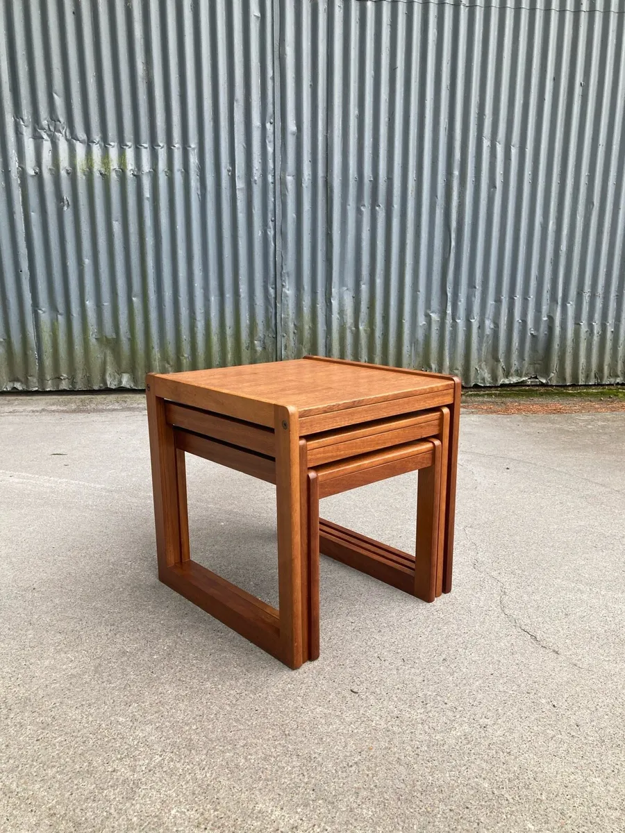 Teak Nest of Tables - Warehouse Open Sat 11th Oct - Image 1