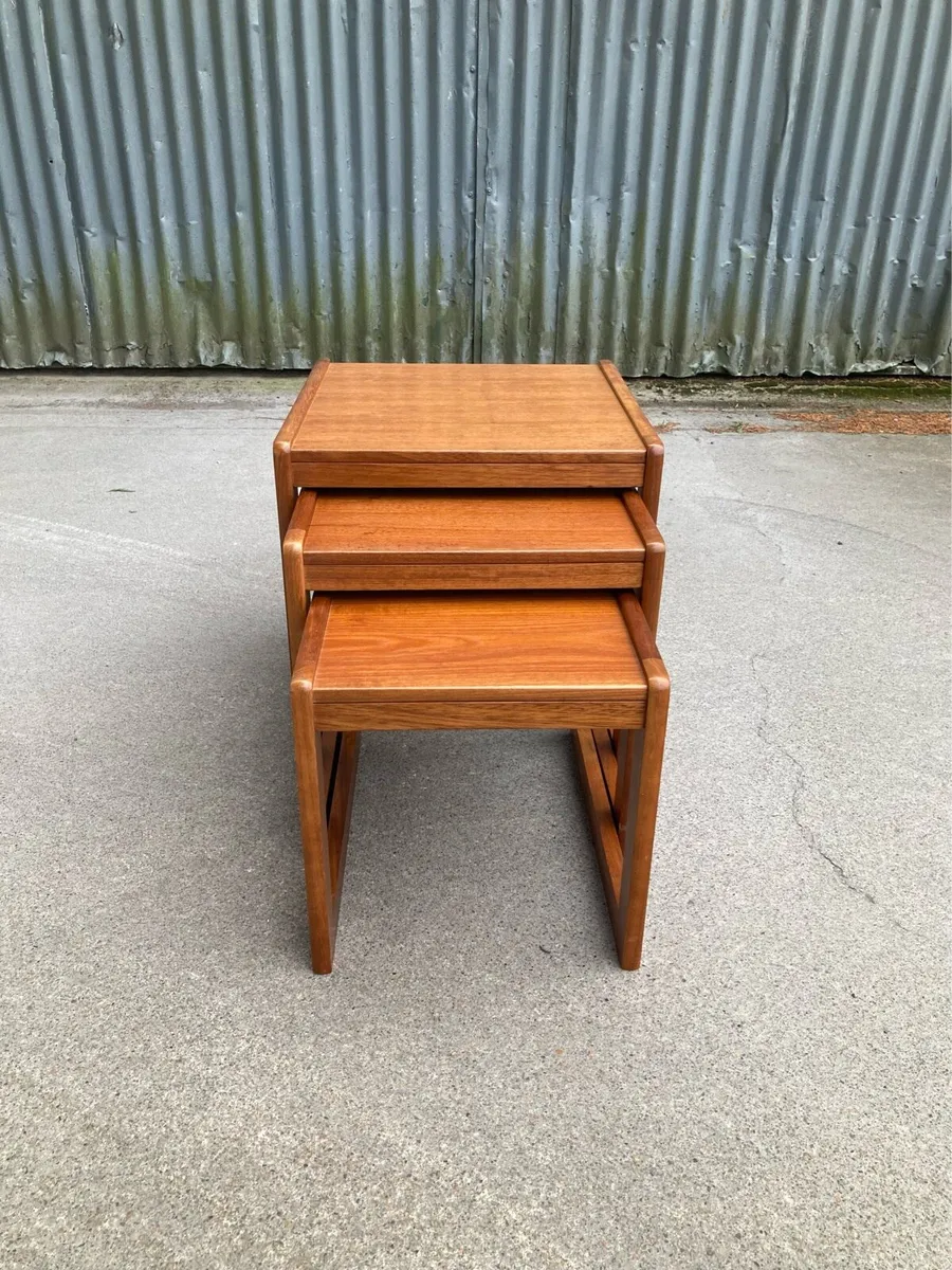 Teak Nest of Tables - Warehouse Open Sat 11th Oct - Image 2