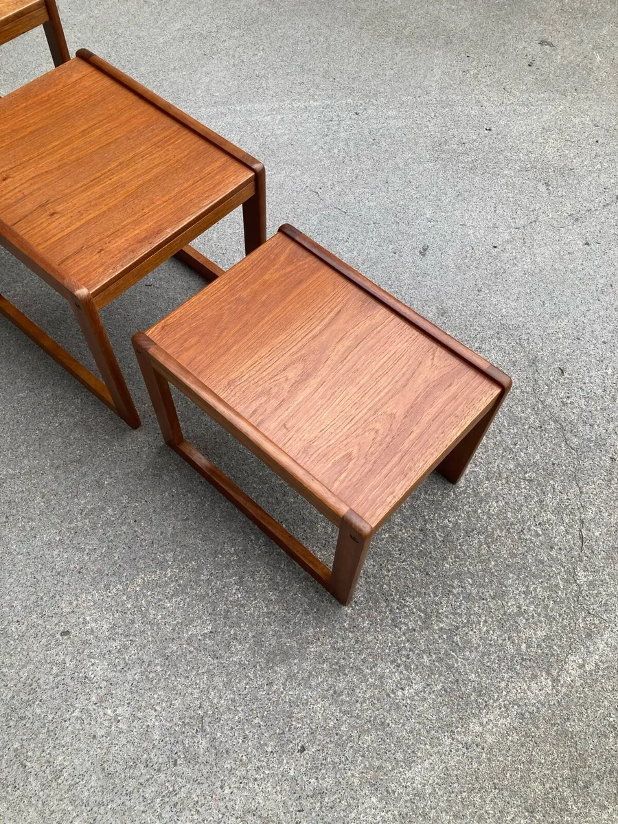 Teak Nest of Tables - Warehouse Open Sat 11th Oct - Image 3