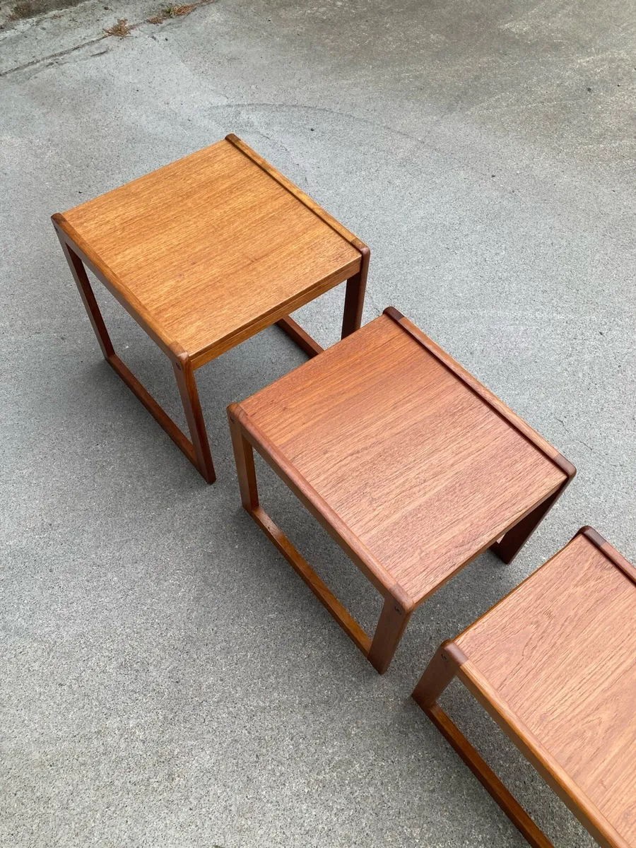 Teak Nest of Tables - Warehouse Open Sat 11th Oct - Image 4