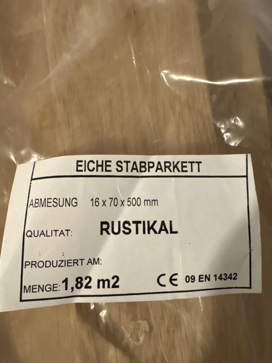 Parquet flooring -Solid Oak- 20 sqr metres - Image 2