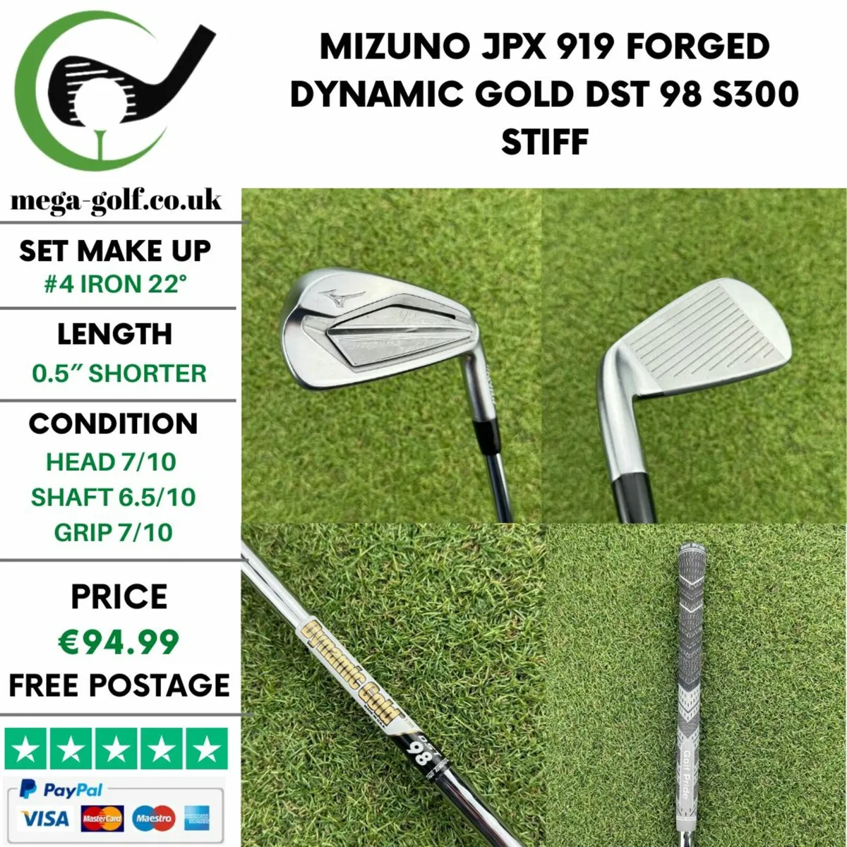 Mizuno Jpx 919 Forged #4 Iron 22° / Stiff - Image 1