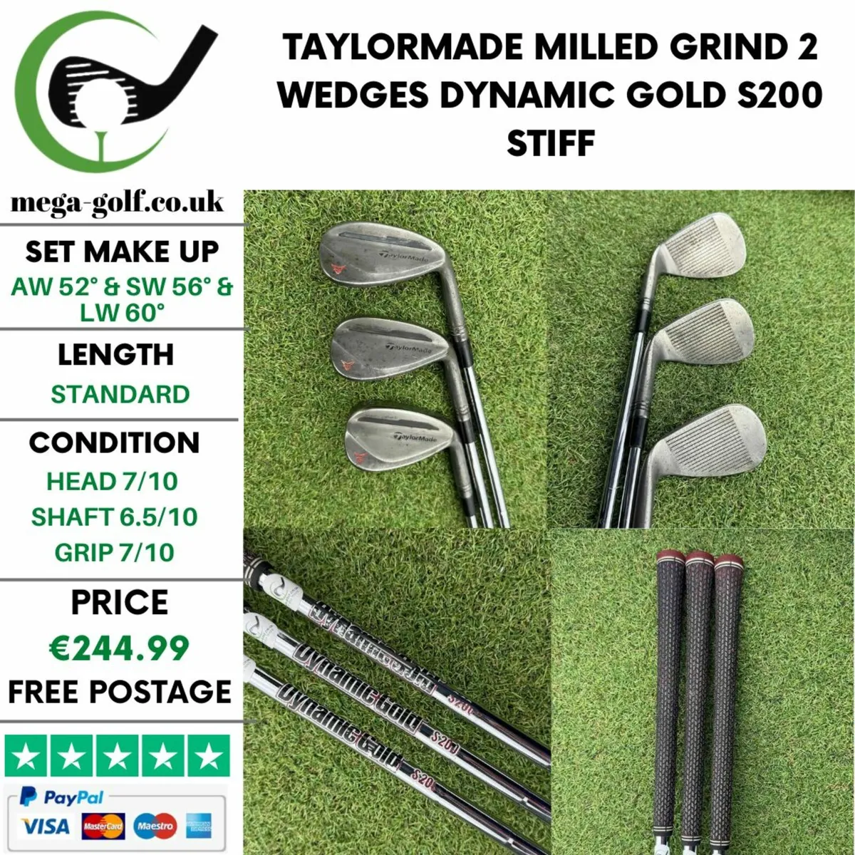 Taylormade Milled Grind 2 Wedges Set / Stiff - Image 1