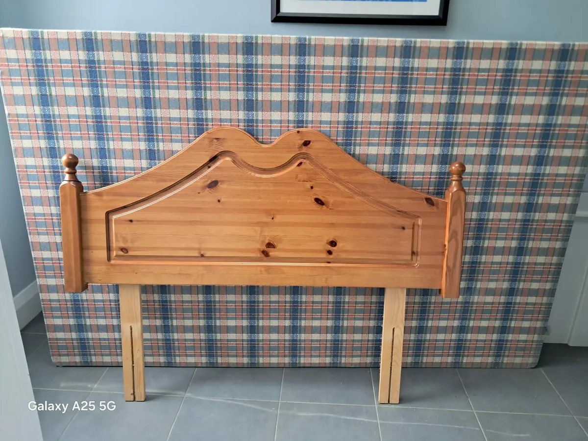 4ft Double Bed Base and Headboard