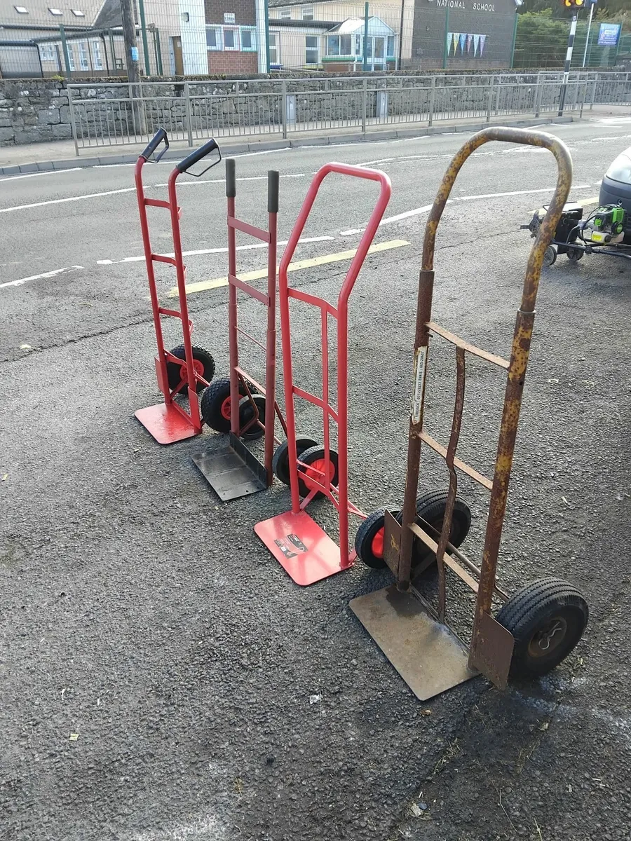 5 hand carts all working perfect priced - Image 1