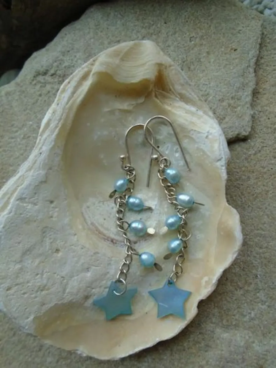 Pearl/silver earrings, Jewellery, Drop earrings - Image 2