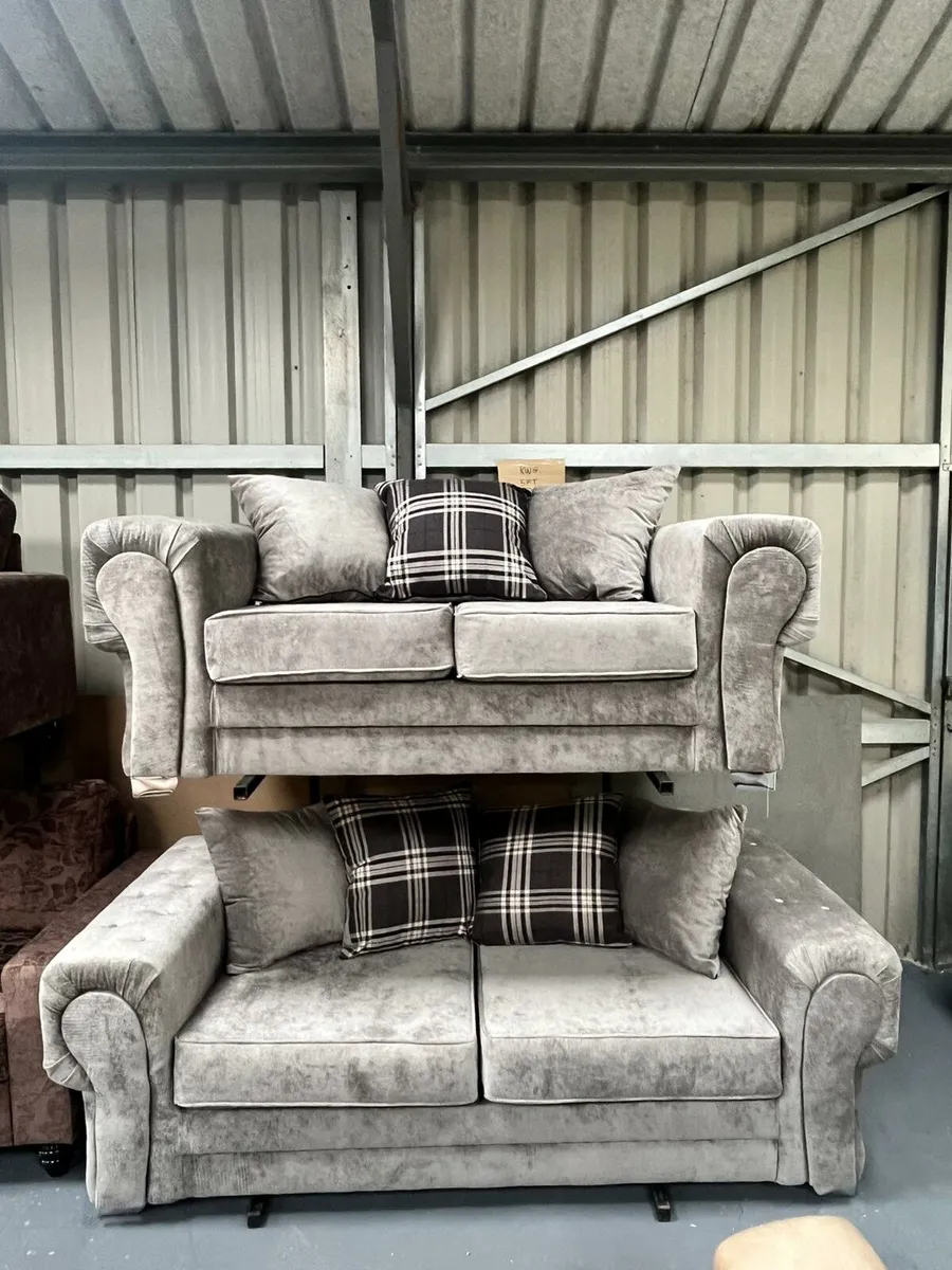 Nicole fabric suite sofa - Image 1