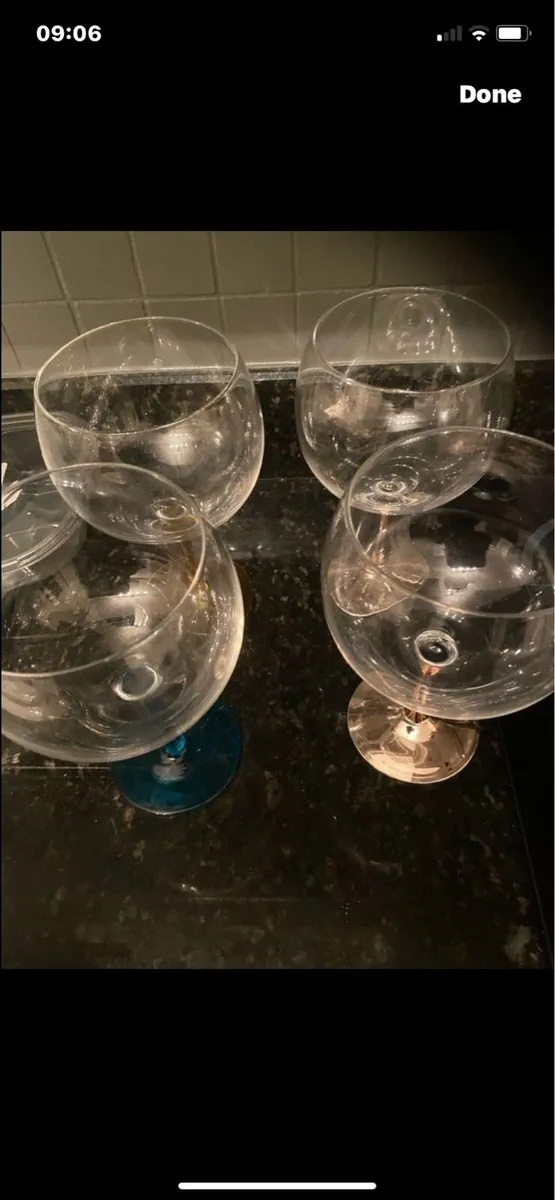 Large Gin Glasses (4) - Image 3
