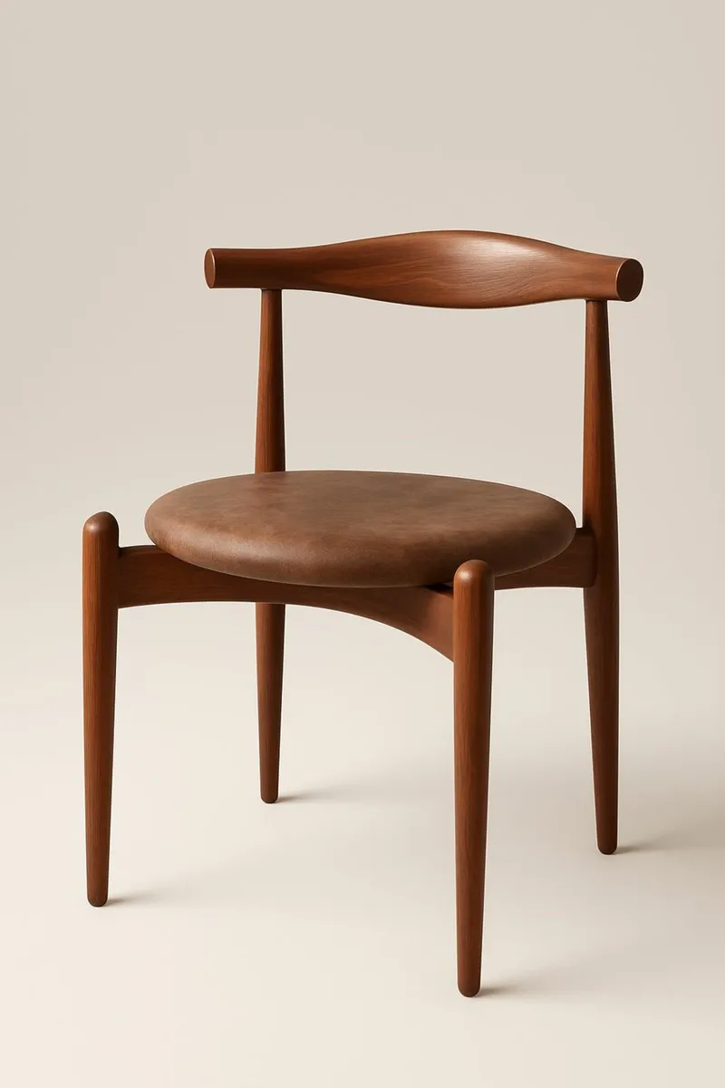 Showhouse - Set of 6 Elbow Style Dining Chairs - Image 1