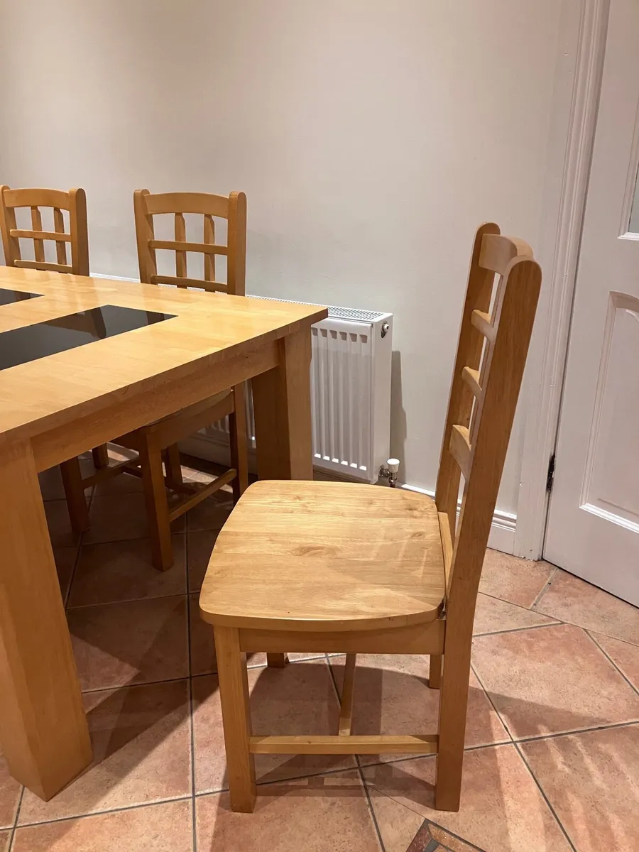 Solid Pine Table & chairs - Image 3