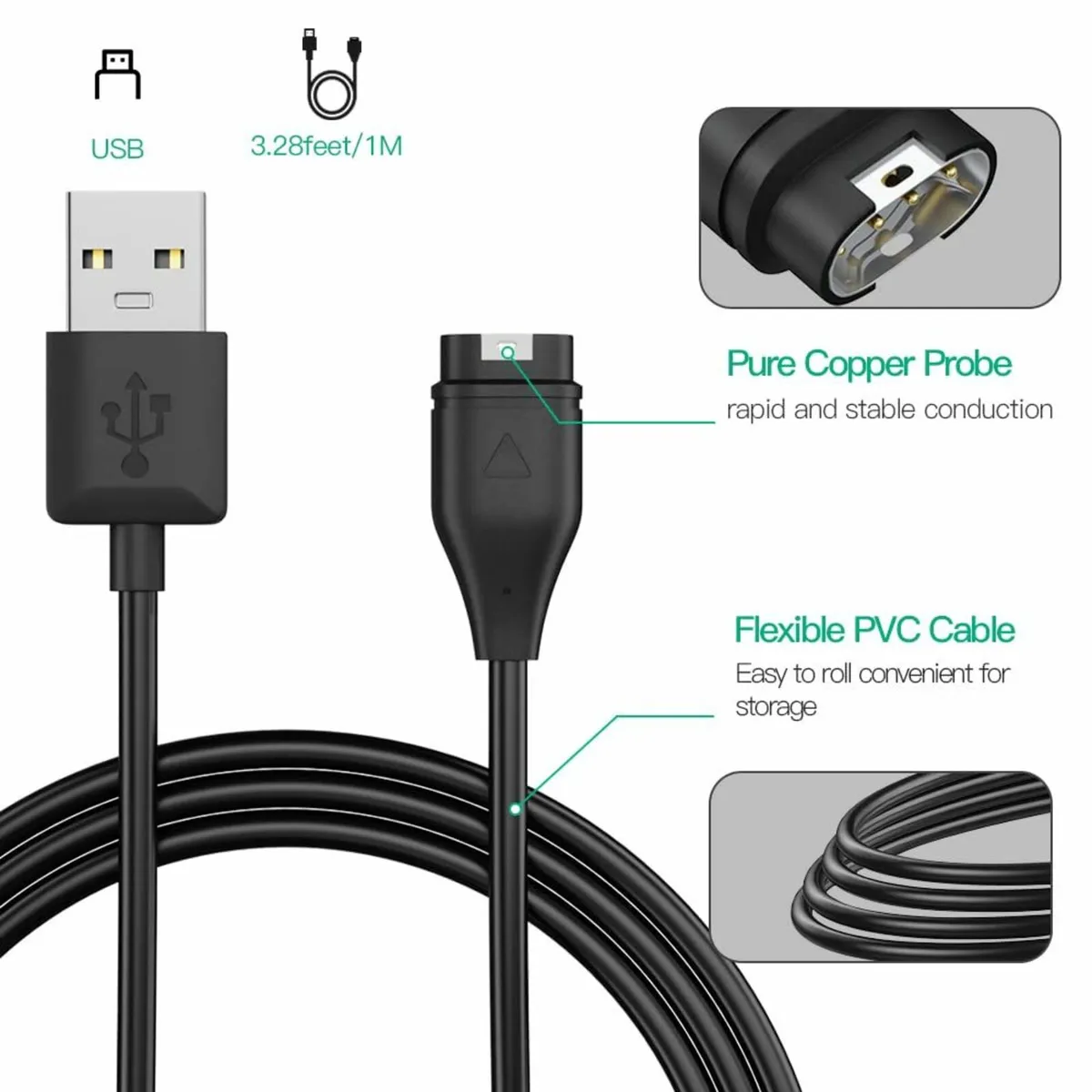 Garmin Watch Charger Cable