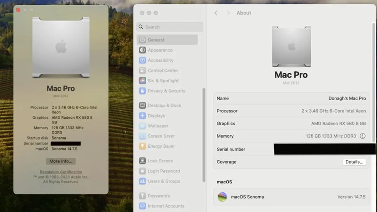 Mac Pro 5,1 12 Core 2012. 128 G RX580 8 G - Image 3