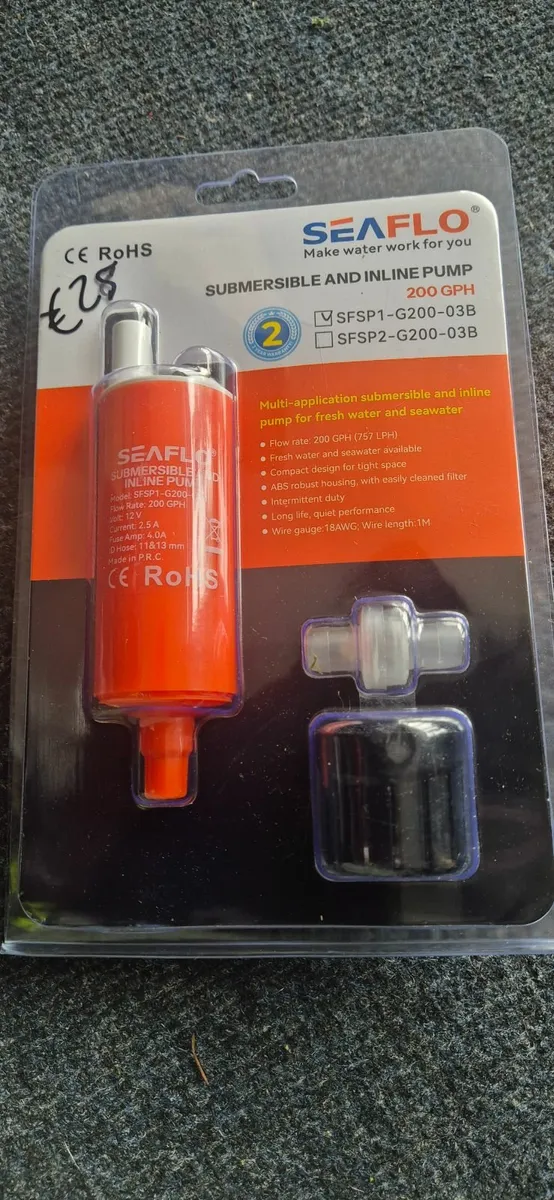 Inline pump Suitable for freshwater and saltwater