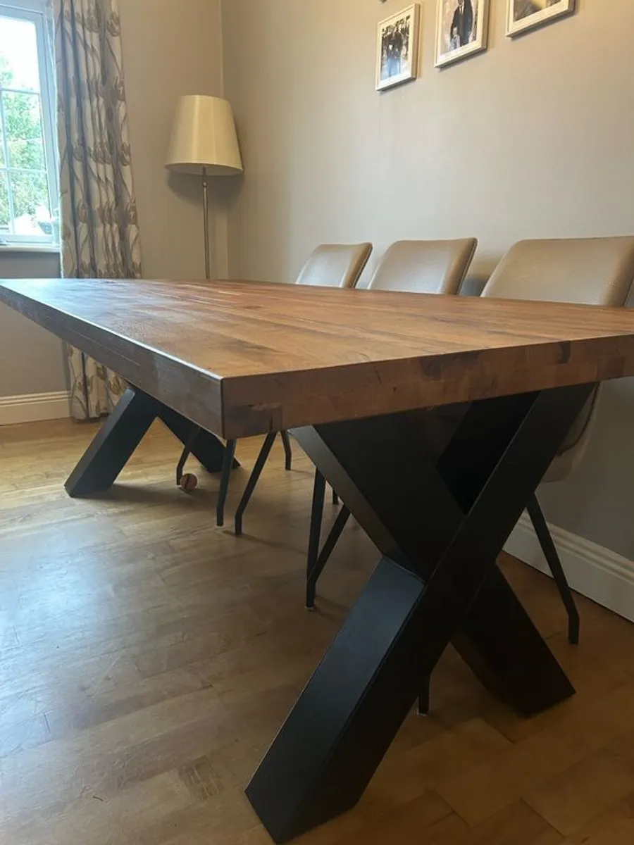 8 seater dining table and chairs - Image 2