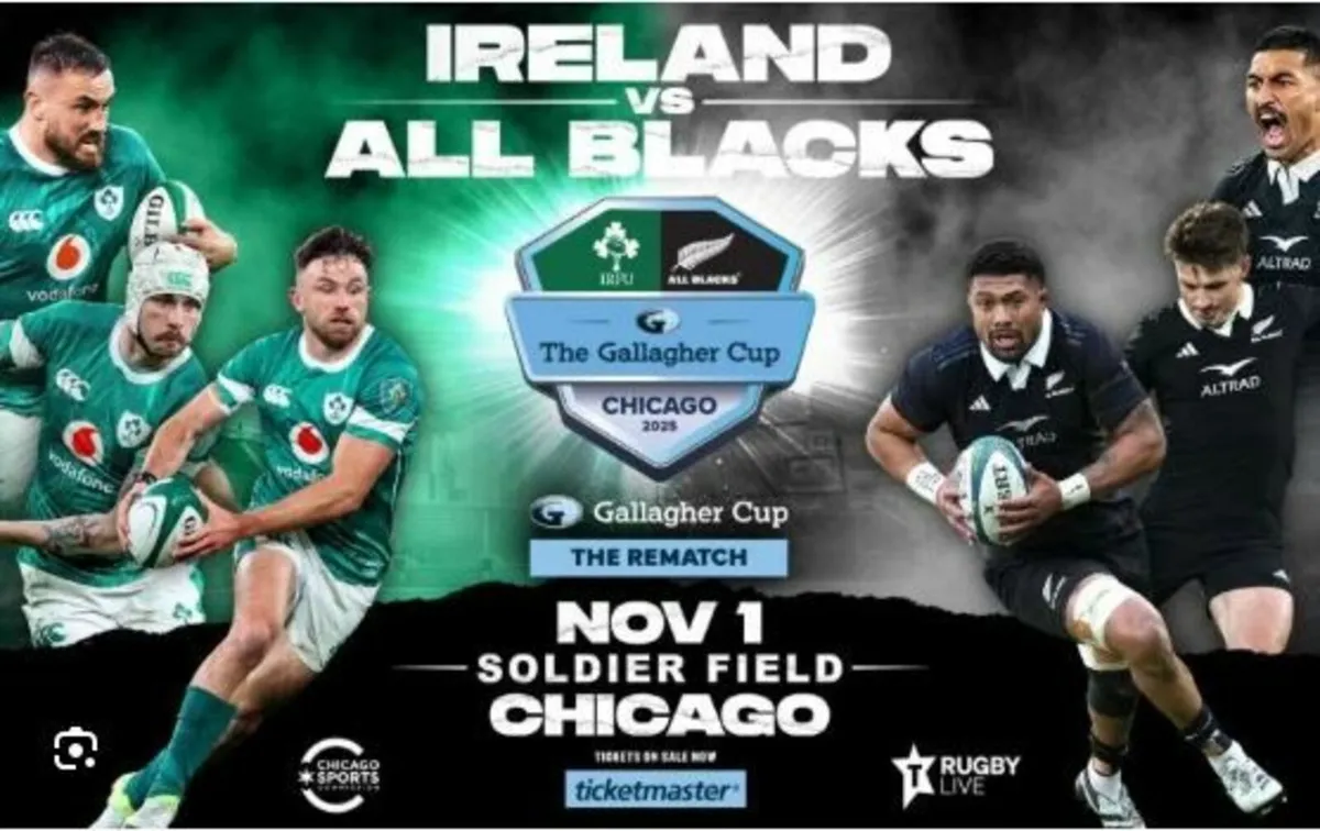 Ireland v All Blacks 2 tickets for €450