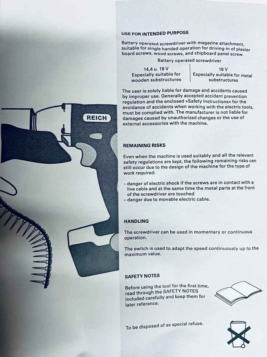 Reich cordless magazinscrewdiver 18v - Image 4