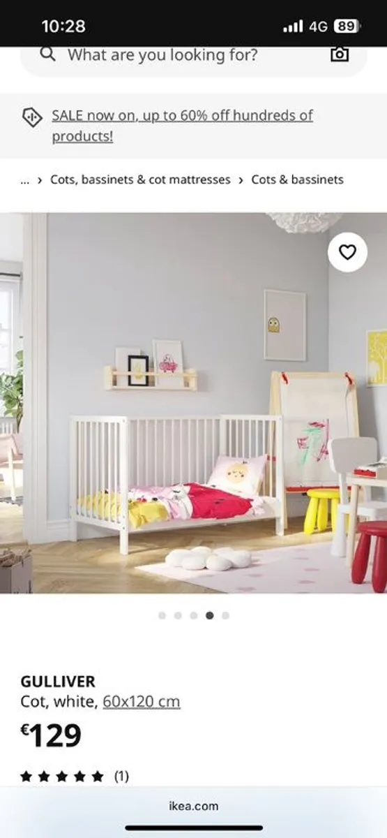 Ikea cot (Gulliver) - Image 3