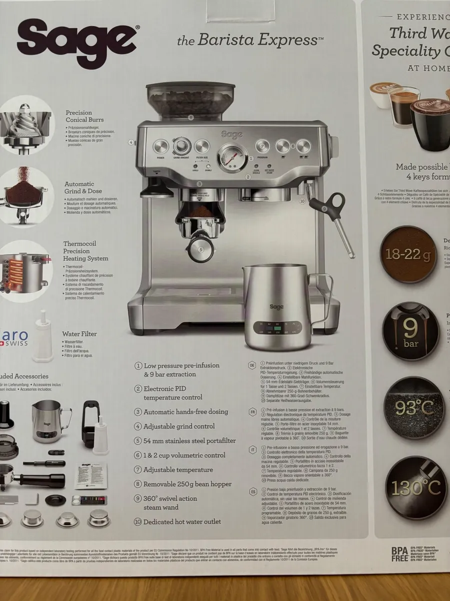 Sage Barista Express Coffee Machine - Image 3