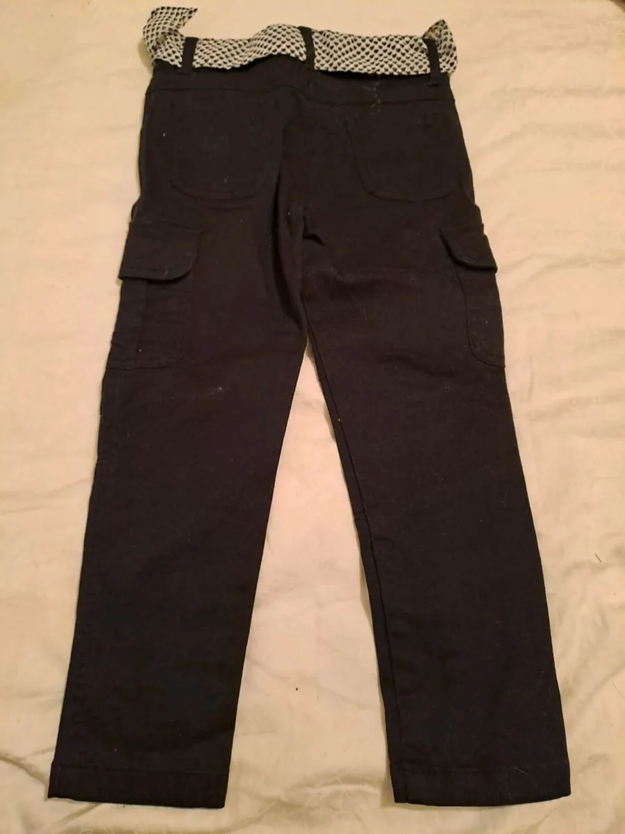 Black jeans with belt Girl2Girl 4 - 5 y - Image 2