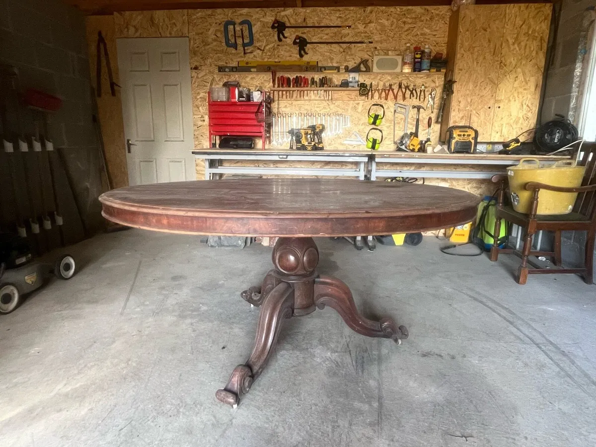 Oval Tilt top table - Image 3
