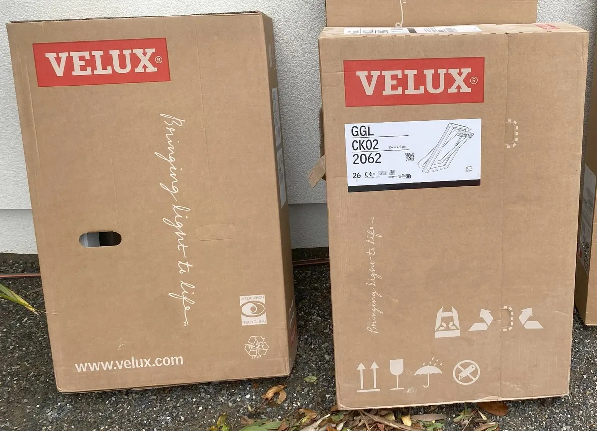 Velux Windows (2off GGL CK02 2062) -55x78cmm White - Image 2