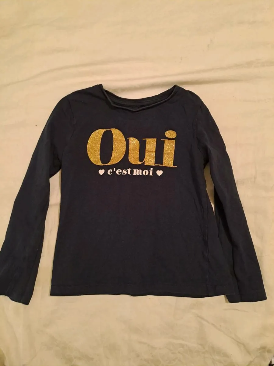 French blue shirt Dunnes 4 - 5 Y - Image 1